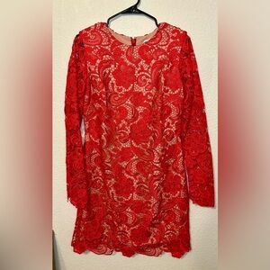 Dress the Population Scarlet Lace Dress